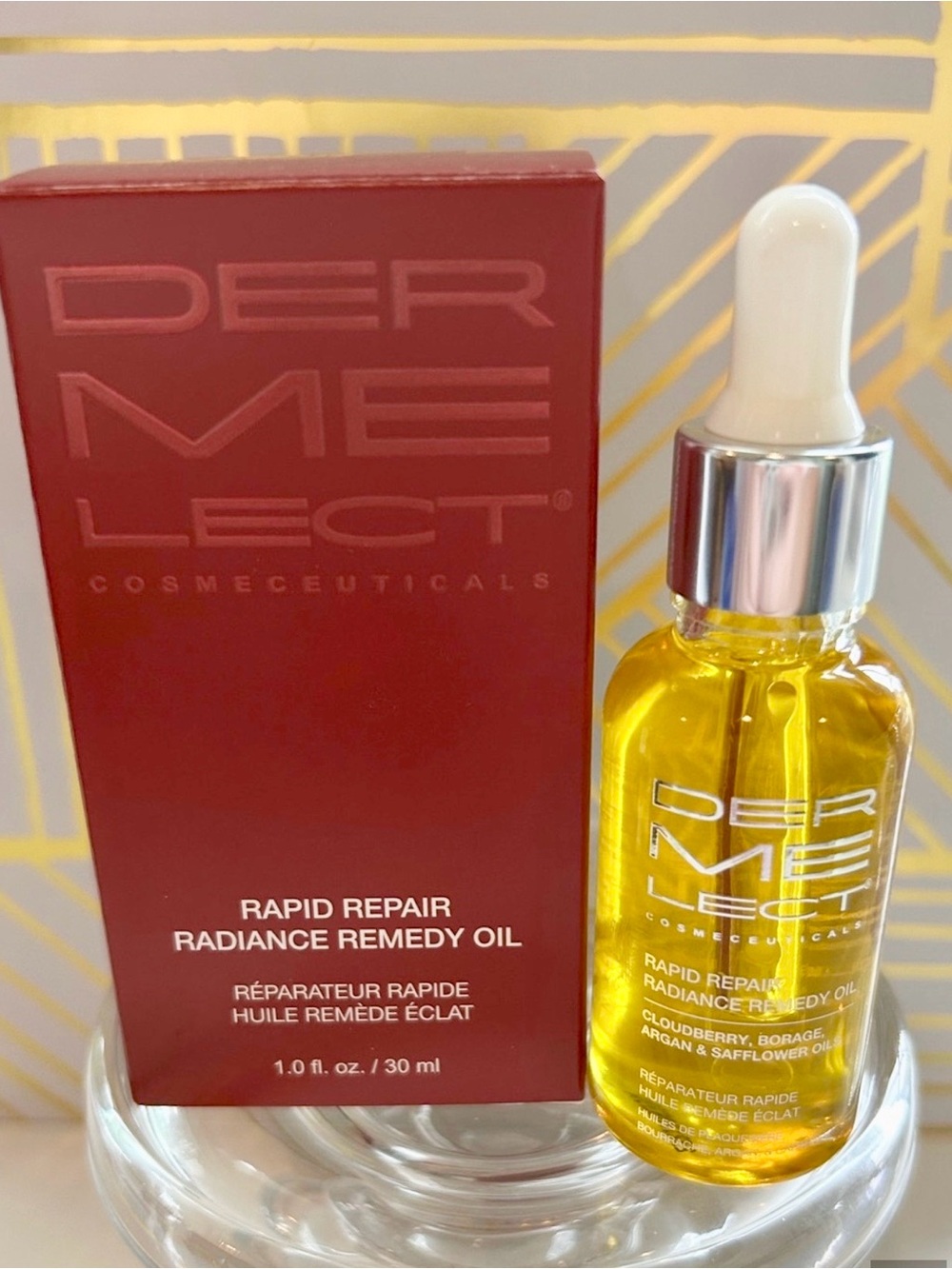 ✨ Dermelect Rapid Repair Radiance Remedy Oil NIB Full Size ✨Luxury Clean Beauty